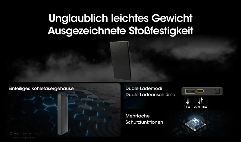 Nitecore Powerbank CARBO10000 - 10000mAh