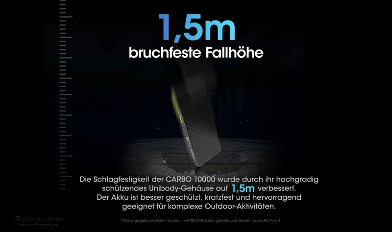 Nitecore Powerbank CARBO10000 - 10000mAh