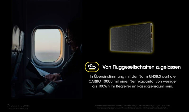 Nitecore Powerbank CARBO10000 - 10000mAh