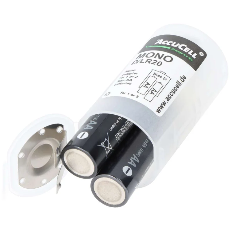 Panasonic eneloop Mono 5000mAh bestehend aus 1x AccuCell Adapter D und 2x eneloop pro AA