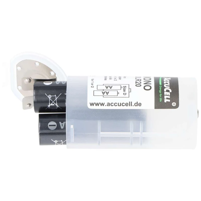 Panasonic eneloop Mono 5000mAh bestehend aus 1x AccuCell Adapter D und 2x eneloop pro AA
