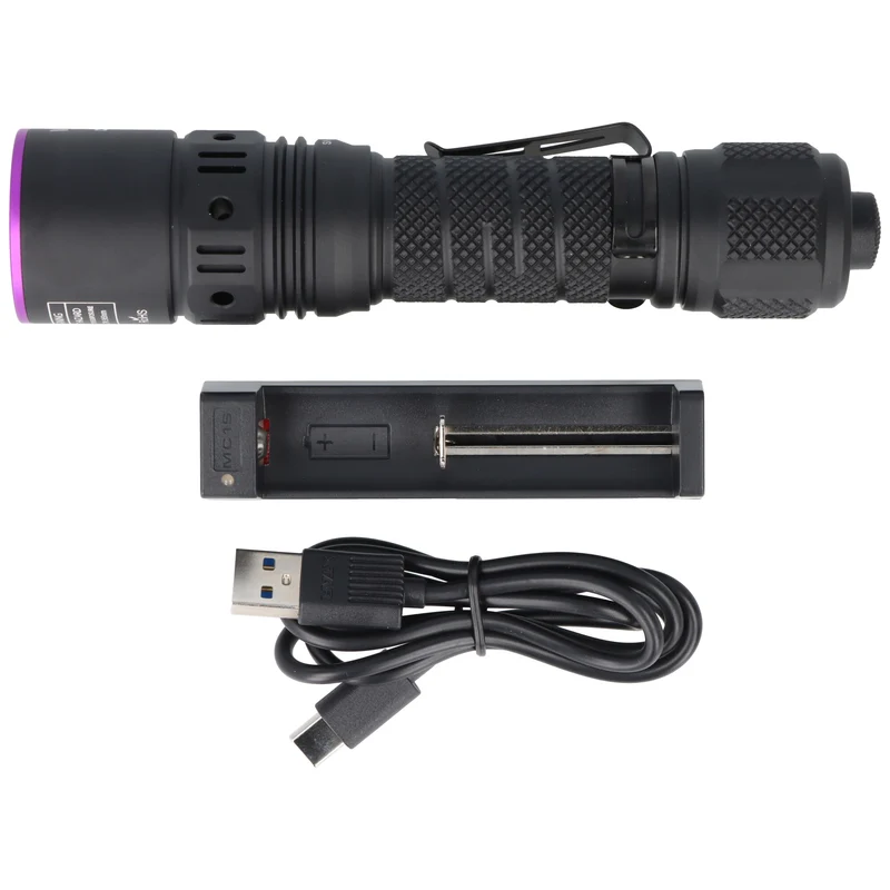 Weltool M4 UV-Taschenlampe, 365nm, professionelle UV-Lampe, wiederaufladbar