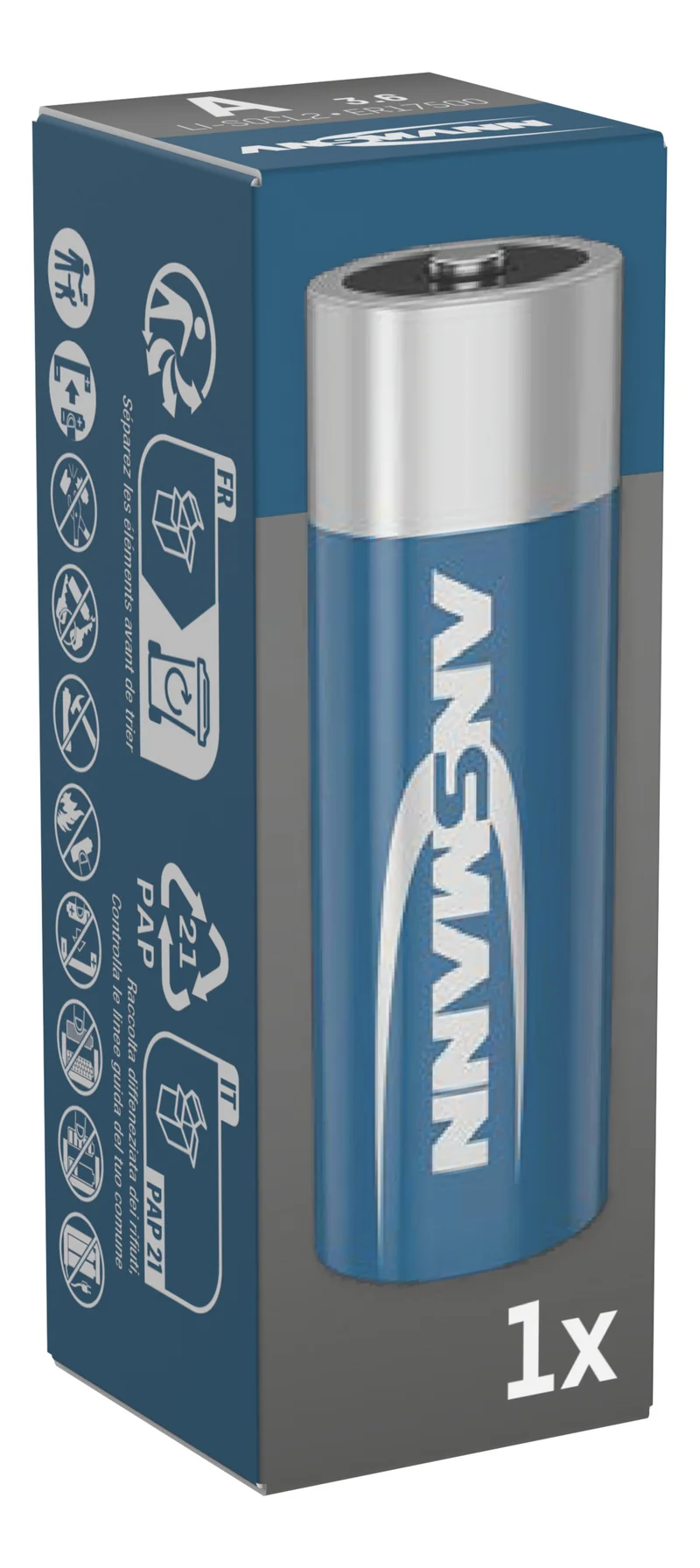 ANSMANN Lithium-Thionylchlorid Batterie ER17500 A 3,6 Volt 1522-0038