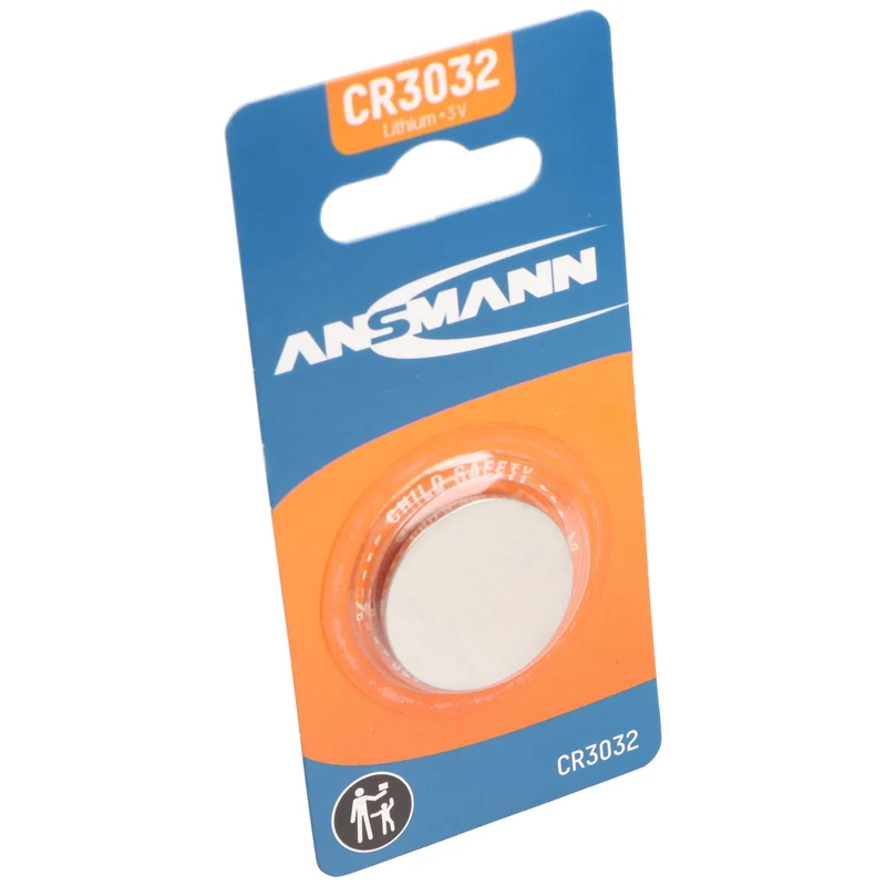 Ansmann CR3032 Knopfzelle, Lithium Batterie IEC CR 3032, 3Volt, 500mAh