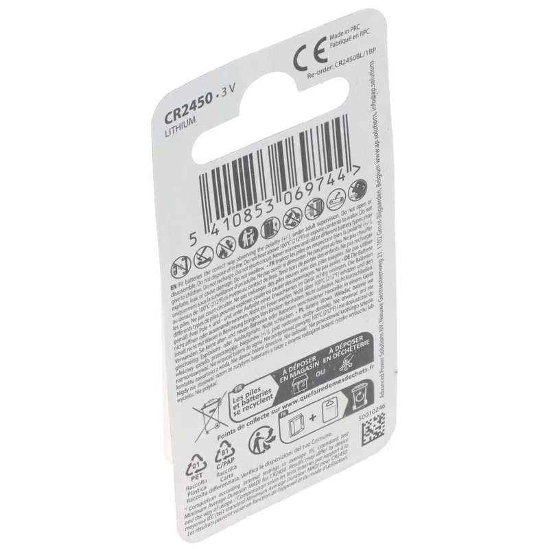 Blaupunkt CR2450 lithium battery 3V