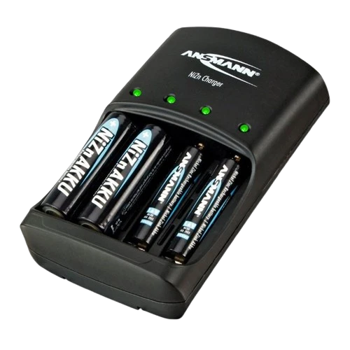 Ansmann Schnell-Ladegerät für NiZn 1,6 Volt Akku 900mWh und 2500mWh