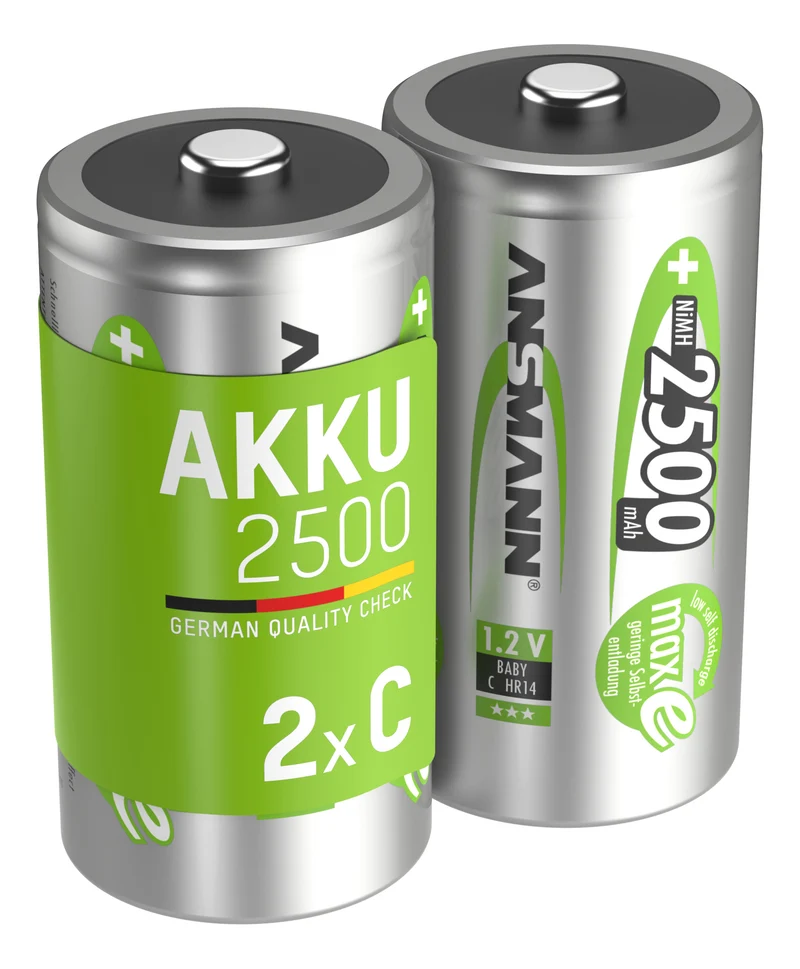 Ansmann NiMH-Akku Baby 2500mAh 2er Blister