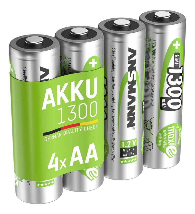 Ansmann NiMH-Akku Mignon 1300mAh 4er-Blister