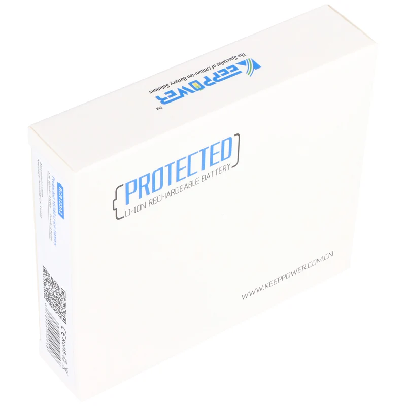 KEEPPOWER Protected 16340, Aufladbar, Li-Ion Akku, 3,7V, 950mAh, 3,52Wh, mit Aufbewahrungsbox (2 St.)