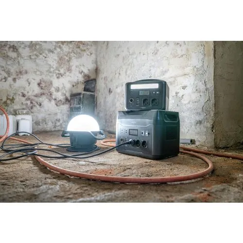 Ansmann Powerstation PS600AC 600W, 640Wh Powerstation, LiFePO4 Akku, integrierte LED-Lampe