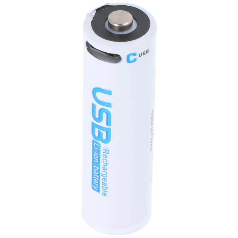 AccuCell Rundzelle 14500, AA, Li-ion, 1,5V, 1700mAh, 2,55Wh, mit USB-C Charging Port