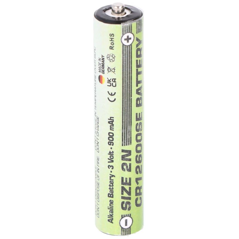 AccuCell Ersatzbatterie passend für Sanyo Batterie CR12600SE Size 2N, FDK CR12600SE 3 Volt 900mAh Alkaline