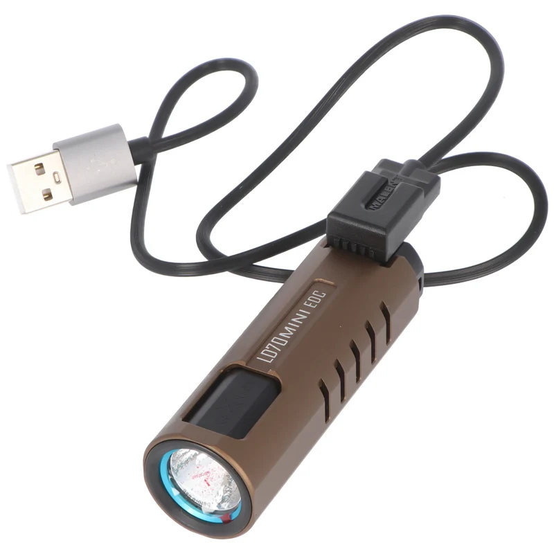 Imalent LD70 Mini EDC LED-Taschenlampe schwarz mit 4000 Lumen, Leuchtweite max. 203 Meter