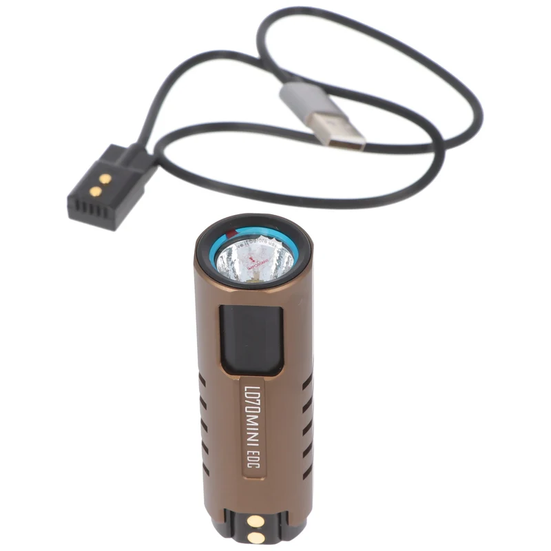 Imalent LD70 Mini EDC LED-Taschenlampe schwarz mit 4000 Lumen, Leuchtweite max. 203 Meter