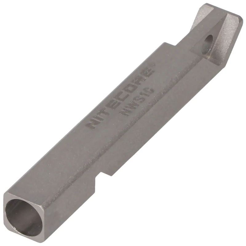 Nitecore NWS10 Einkammer-Notsignal Pfeife aus Titan gefertigt, 120db inkl. Schlüsselring