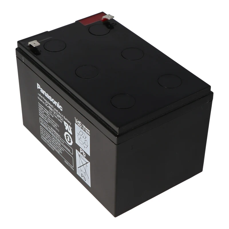Panasonic LC-RN1212PG1 Akku 12 Volt 12Ah Steckkontakte 6,3mm VdS Zuslassung G118040, ehemals Panasonic LC-RA1212PG1