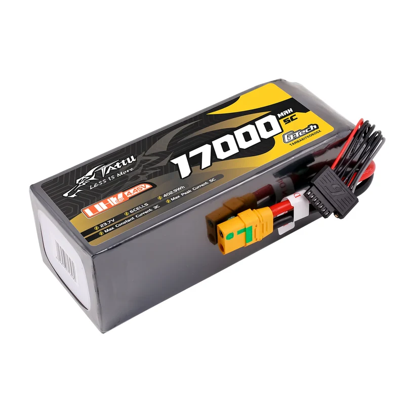 Tattu G-Tech Ultrahochspannung 17000mAh 5C 23,7V 6S1P XT90S-F Lipo-Akku