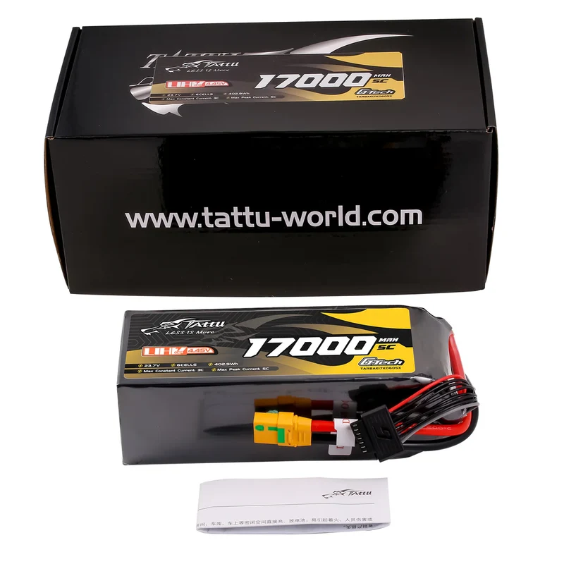 Tattu G-Tech Ultrahochspannung 17000mAh 5C 23,7V 6S1P XT90S-F Lipo-Akku