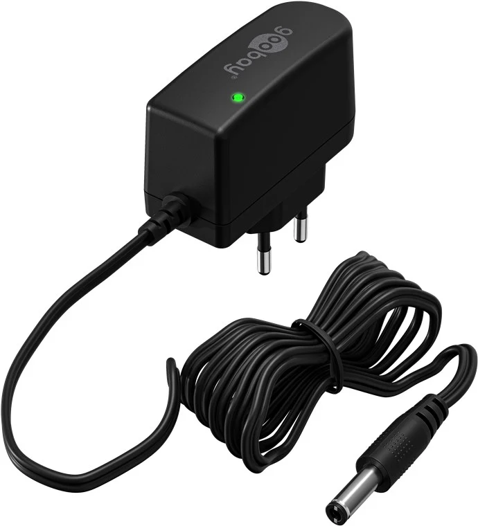 Goobay 12-V-Netzteil (12 W / 1,0 A) - mit DC-Stecker 5,5 mm x 2,5 mm