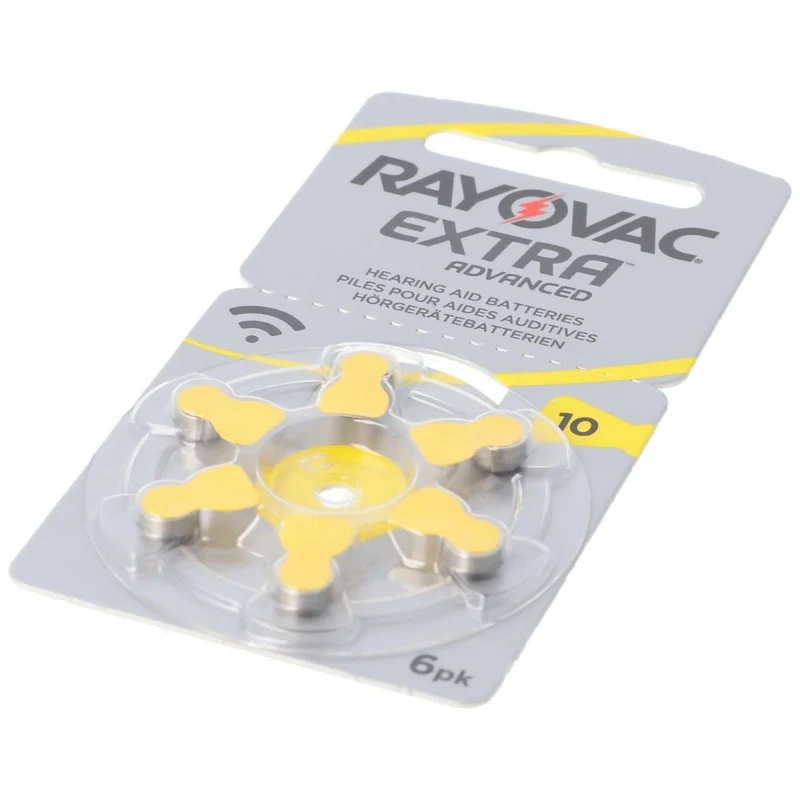 Rayovac 10x 6 Stück Rayovac Hörgerätebatterie Varta HA10, PR70, 4610, Acoustic Special