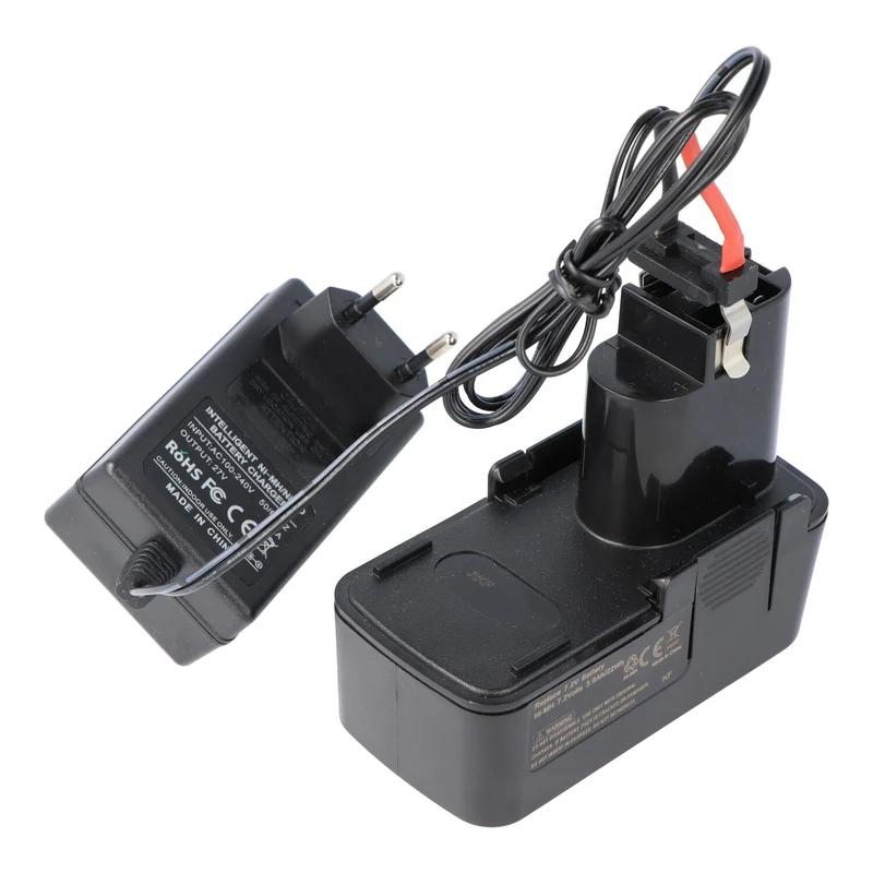 AccuCell Schnell-Ladegerät passend für den 7,2V Akku Bosch 2607300001, 2607300002, 2607335178, 189.677, BH-724CN