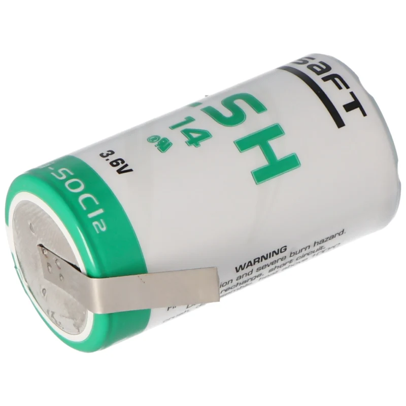 SAFT LSH14CNR Lithium Batterie 3.6V 5500mAh mit Lötfahnen in Z-Form