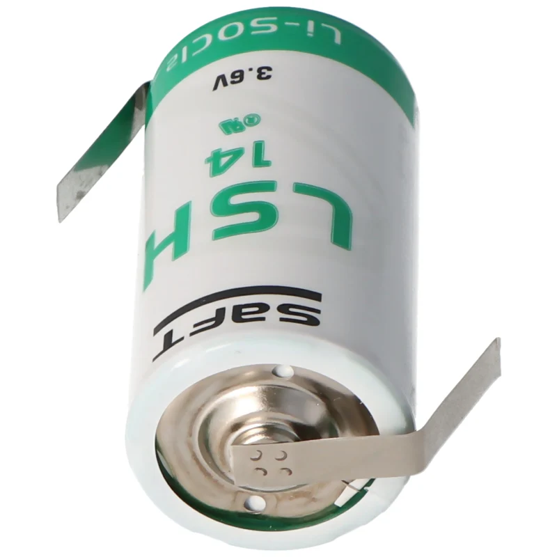 SAFT LSH14CNR Lithium Batterie 3.6V 5500mAh mit Lötfahnen in Z-Form