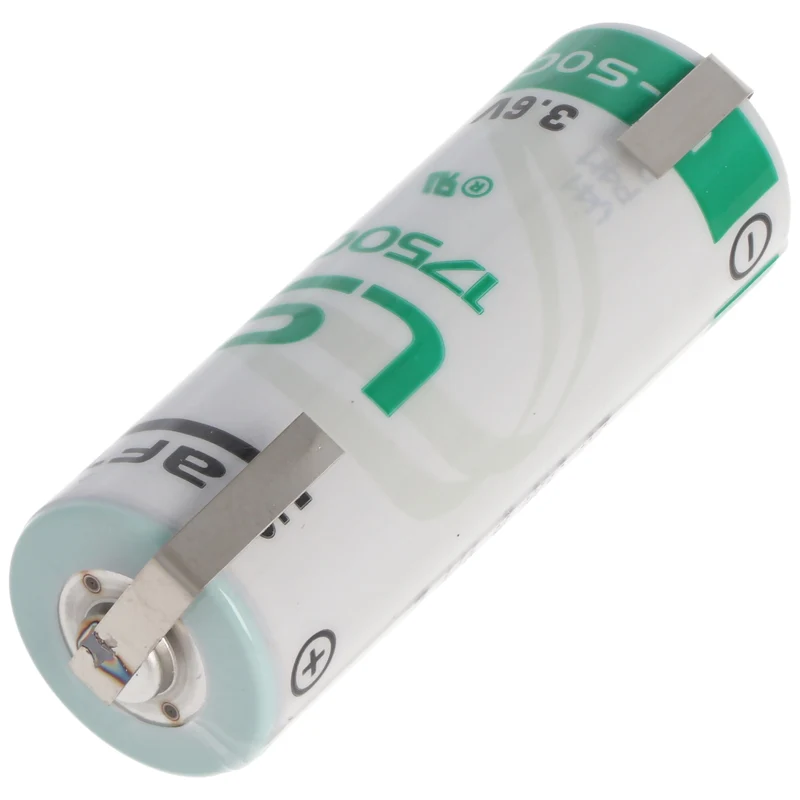 SAFT LS17500 Lithium Batterie , Size A, mit Lötfahne U-Form