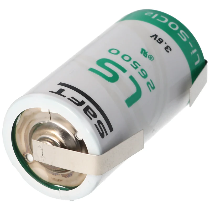 SAFT LS26500 Lithium Batterie Li-SOCI2, C-Size mit Lötfahne U-Form