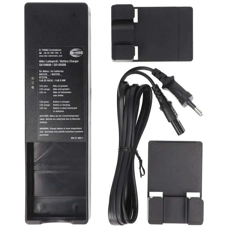 HBC Radiomatic Original-Ladegerät HBC QA109600 passend für HBC FUB03, FUB05, FUB9NM