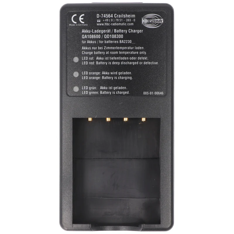 HBC Radiomatic Original-Ladegerät HBC QA108600 passend für HBC BA223000