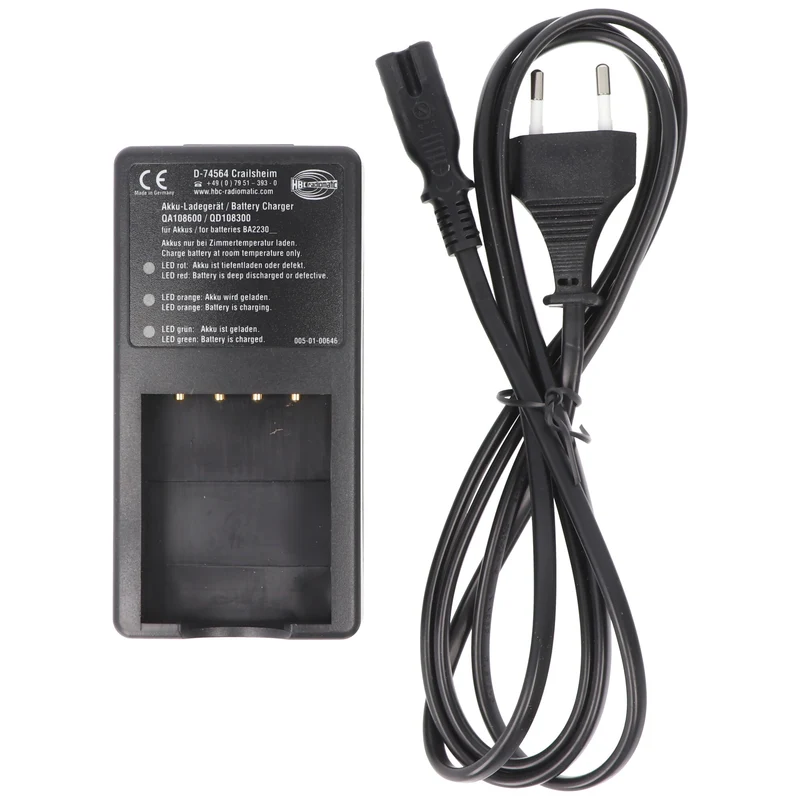 HBC Radiomatic Original-Ladegerät HBC QA108600 passend für HBC BA223000