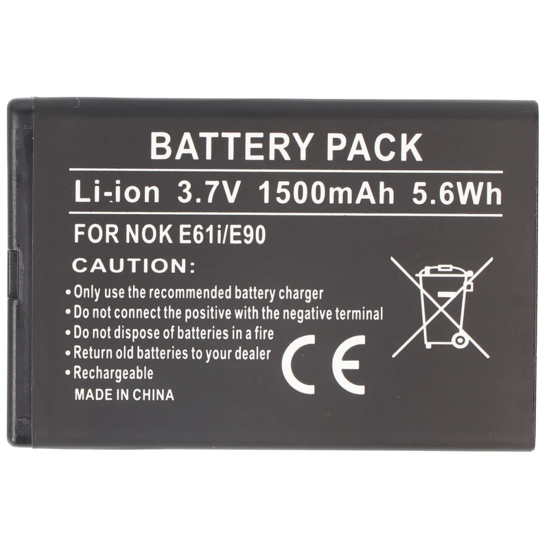 AccuCell Akku passend für Nokia EQ-B01 3,7 Volt 1500mAh 65,9 x 43,5 x 4,8mm
