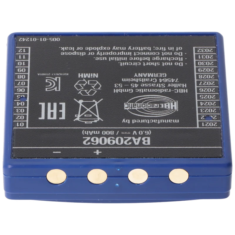HBC Radiomatic Original-Kranakku NiMH 6V 800mAh HBC FUB9NM