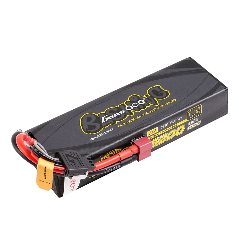 Gens Ace Bashing 2S LiPo Akku 6200mAh 7,4V 100C Hardcase LiPo-Akku mit Deans-Stecker