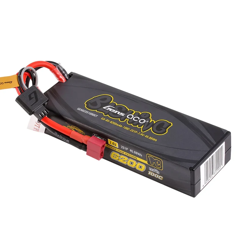 Gens Ace Bashing 2S LiPo Akku 6200mAh 7,4V 100C Hardcase LiPo-Akku mit Deans-Stecker