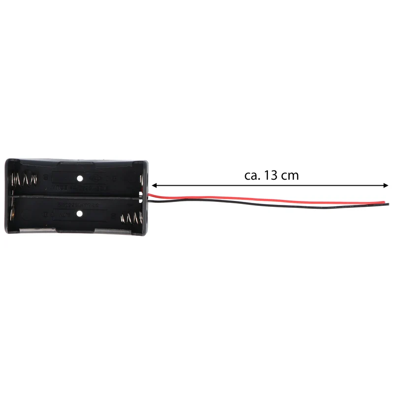 AccuCell 2fach Batteriehalter für CR 18650 Batteriegröße 71x21x21mm