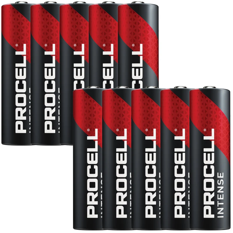 Duracell Procell Intense Alkaline AA Mignon LR06 1,5V im Karton, für energieintensive Geräte (10 St.)