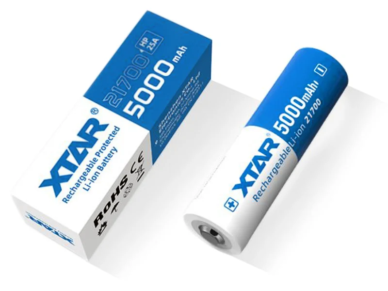 XTAR 21700-HP 25A 5000mAh 3,6V - 3,7V Li-Ion-Akku elektronisch geschützt
