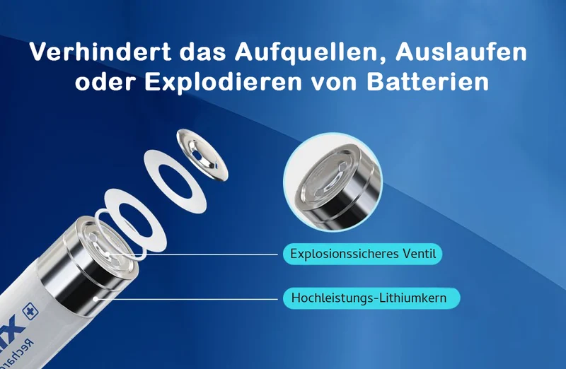 XTAR 21700-HP 25A 5000mAh 3,6V - 3,7V Li-Ion-Akku elektronisch geschützt