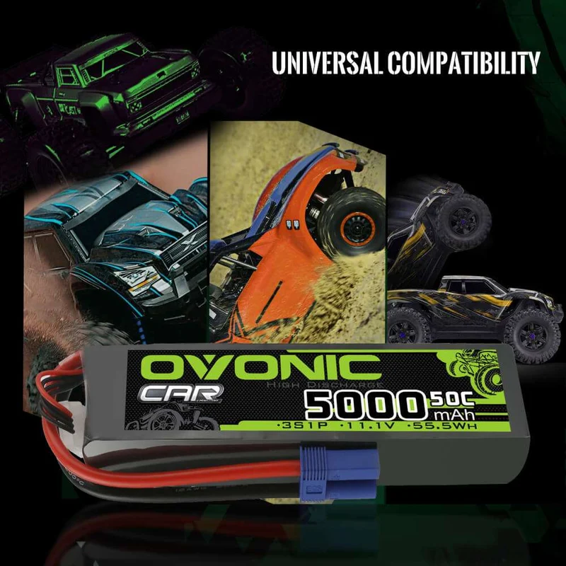 Ovonic Car 3S Lipo Akku 11,1V 5000mAh 50C LiPo-Akku mit EC5-Stecker
