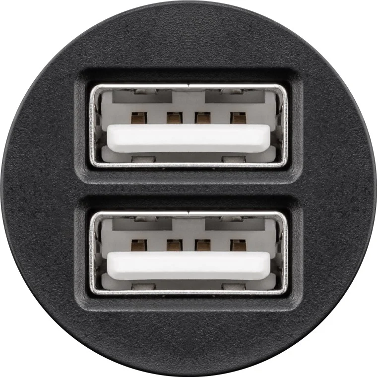 Goobay Dual-USB Auto Ladegerät (2xUSB) 12W max.2.4A (12/24V) 2xUSB
