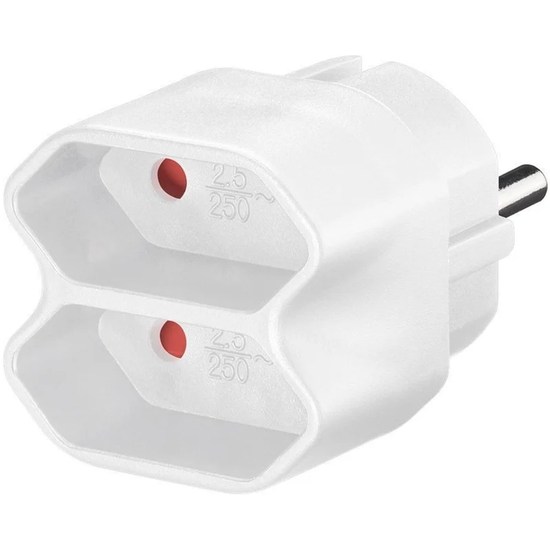 Goobay Euro-Mehrfach-Adapter I Reiseadapter