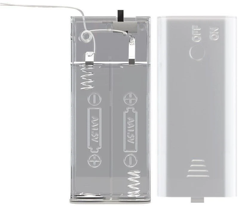 Goobay 10er LED-Lichterkette, batteriebetrieben - Stimmungsvolle Leuchtdekoration für den Innenbereich