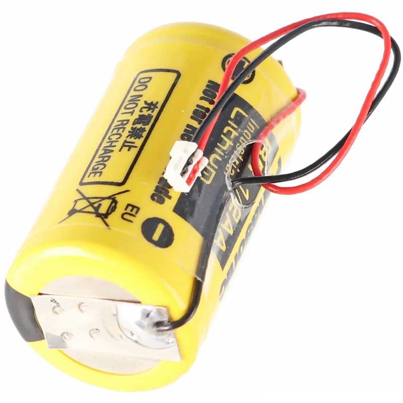 Panasonic Lithium Batterie 3 Volt passend für Winkhaus blueCompact Schließsystem 3 Volt Batterie mit Kabel und Stecker