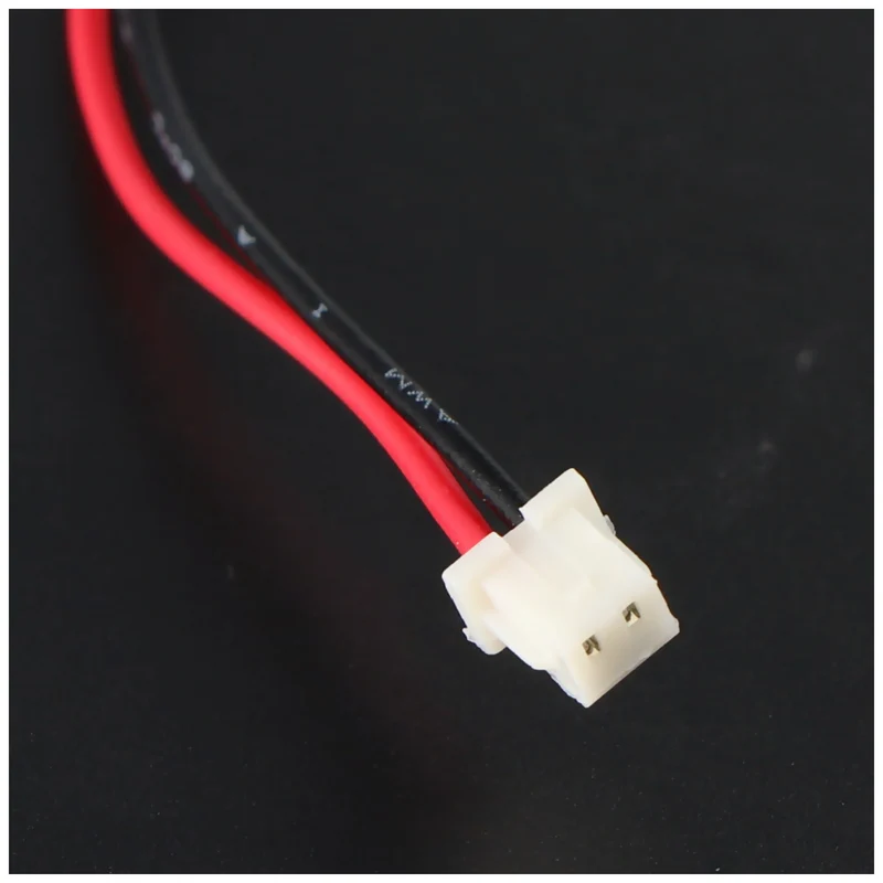 AccuCell CMOS Batterie CR2032 mit Stecker, Backup Lithium Batterie, Stecker ca. 3,2x4mm, Kabellänge 7 cm