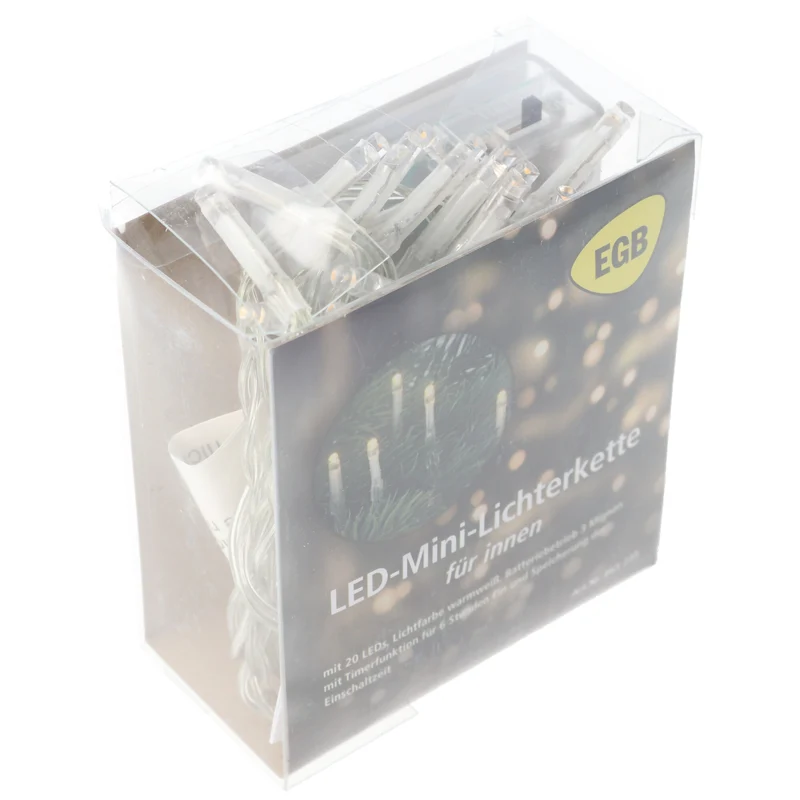 EGB LED-Mini-Lichterkette 20 flg. Batteriebetrieb mit Timer