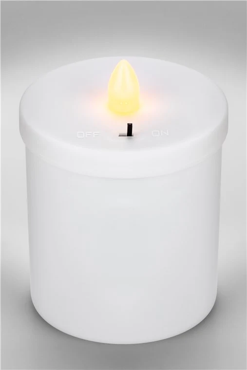Goobay LED-Grablicht, rot mit realistischem Flackereffekt, batteriebetrieben (ohne 2x AA), für den Innen- und Außenbereich (IP44)