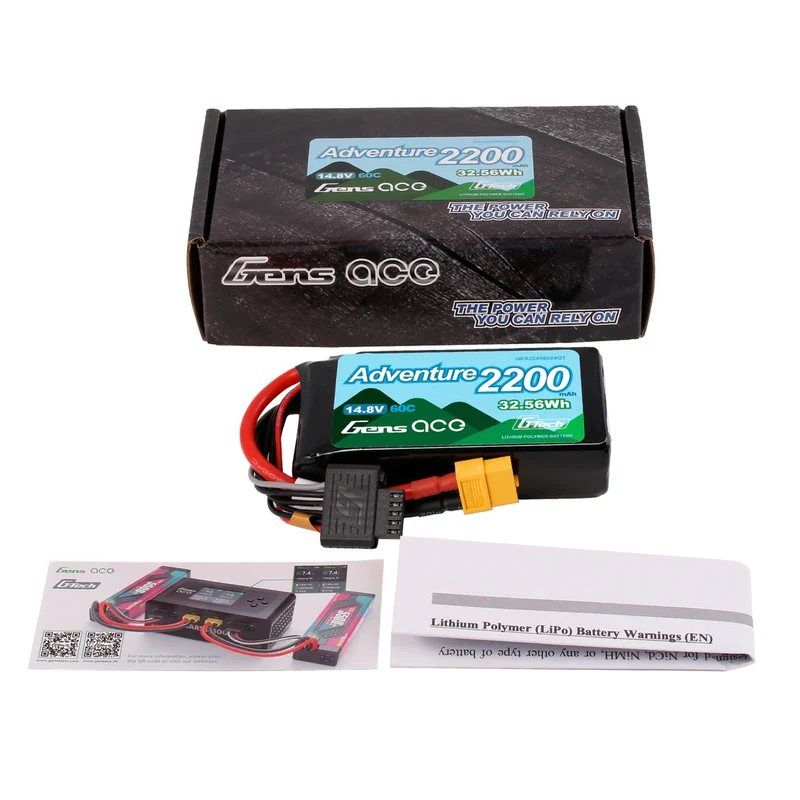 Gens Ace Adventure G-Tech 2200 mAh 4S1P 14,8 V 60 C RC-Auto-LiPo-Akku