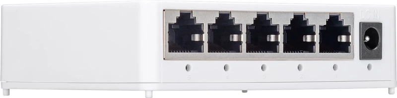 Goobay 5-Port Gigabit Ethernet Netzwerk-Switch - 5x RJ45-Buchsen, Auto-Negotiation, 1000 Mbit/s